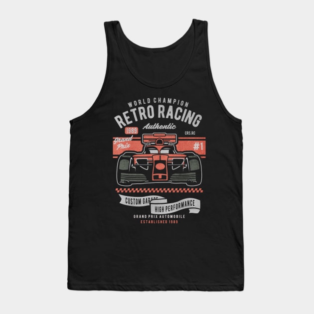 Retro Racing authentic Tank Top by Tempe Gaul